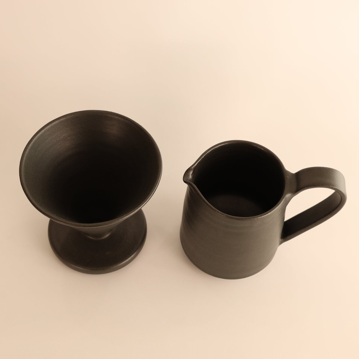 【兵庫県:yoshidapottaryさん】コーヒードリッパーセット大人black 商品画像 6