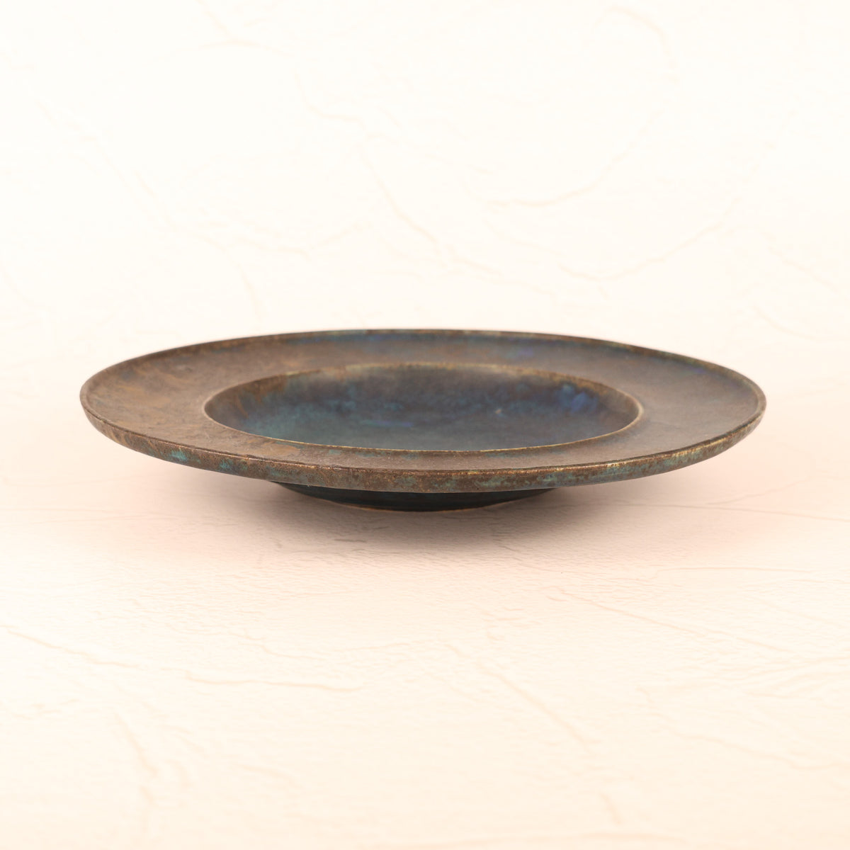 【常滑焼：わたなべ陶器】リム皿青 商品画像