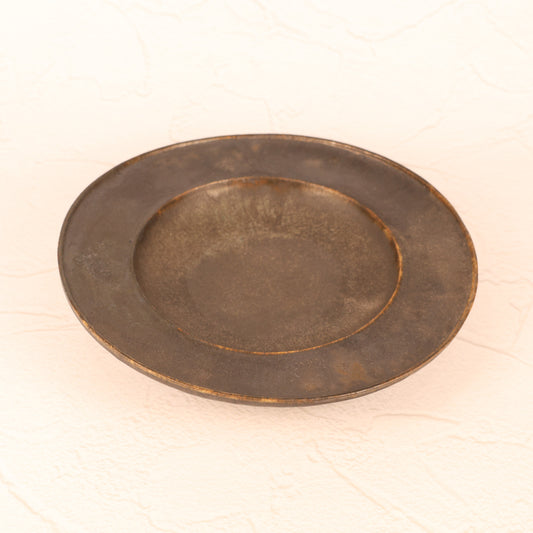 【常滑焼：わたなべ陶器】リム皿黒 商品画像 2