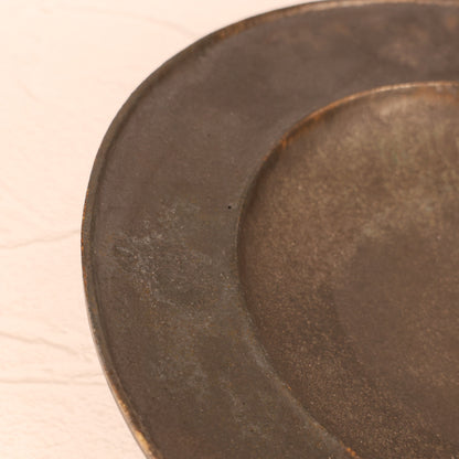 【常滑焼：わたなべ陶器】リム皿黒 商品画像 5
