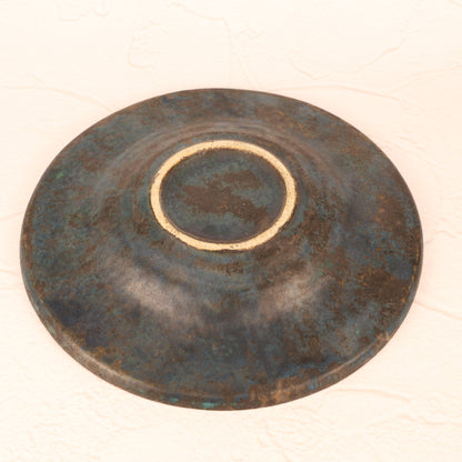 【常滑焼：わたなべ陶器】リム皿青 商品画像 8