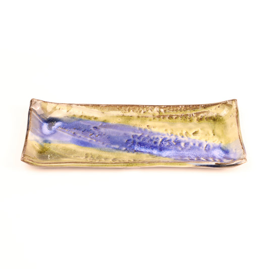 【 丹波立杭焼：省三窯さん】長皿w15.5cm【灰釉】 商品画像