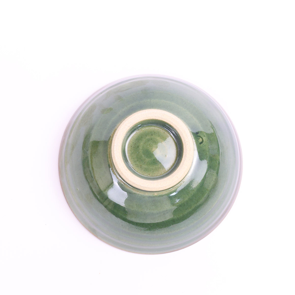 【益子焼：浅野秋児と敦子】飯わん/深緑(大) 商品画像 6