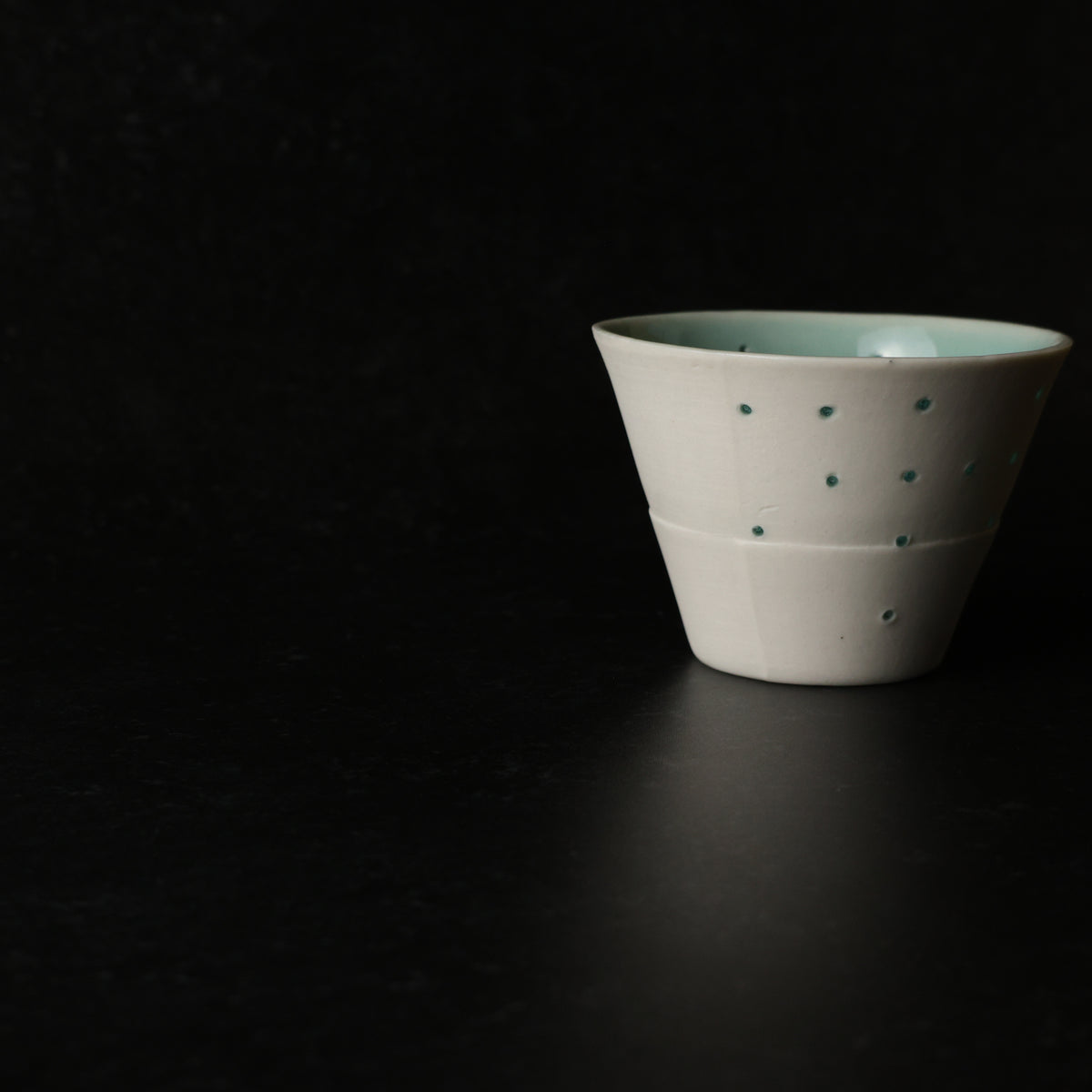 【 うつわ工房千の森：加藤千恵子さん 】透光性磁器蛍手フリーカップ 商品画像 3