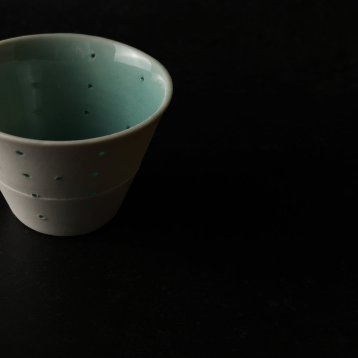 【 うつわ工房千の森：加藤千恵子さん 】透光性磁器蛍手フリーカップ 商品画像 4