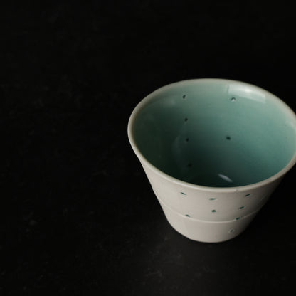 【 うつわ工房千の森：加藤千恵子さん 】透光性磁器蛍手フリーカップ 商品画像 5