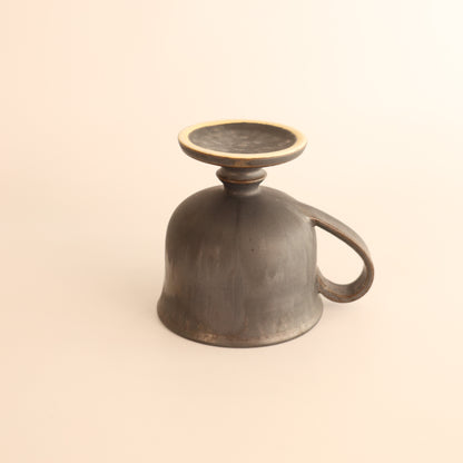 【兵庫県：yoshidapottaryさん】玉脚コーヒーカップさびいろすす 商品画像 6