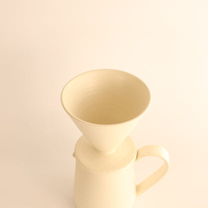 【兵庫県：yoshidapottaryさん】コーヒードリッパーセット恋人white 商品画像 2