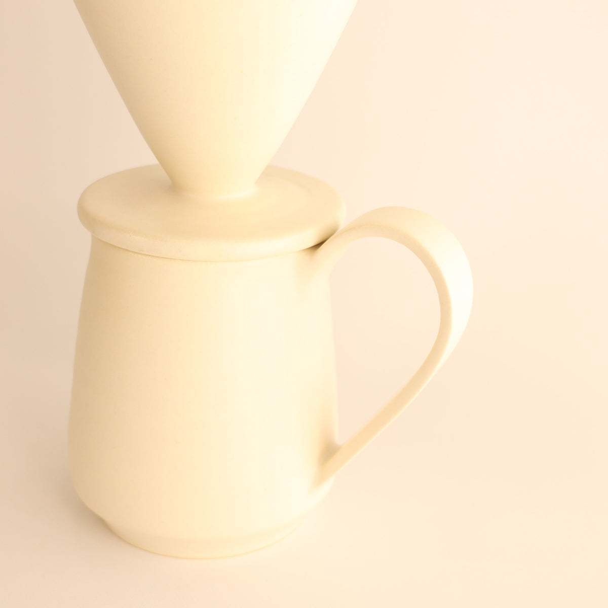 【兵庫県：yoshidapottaryさん】コーヒードリッパーセット恋人white 商品画像 4