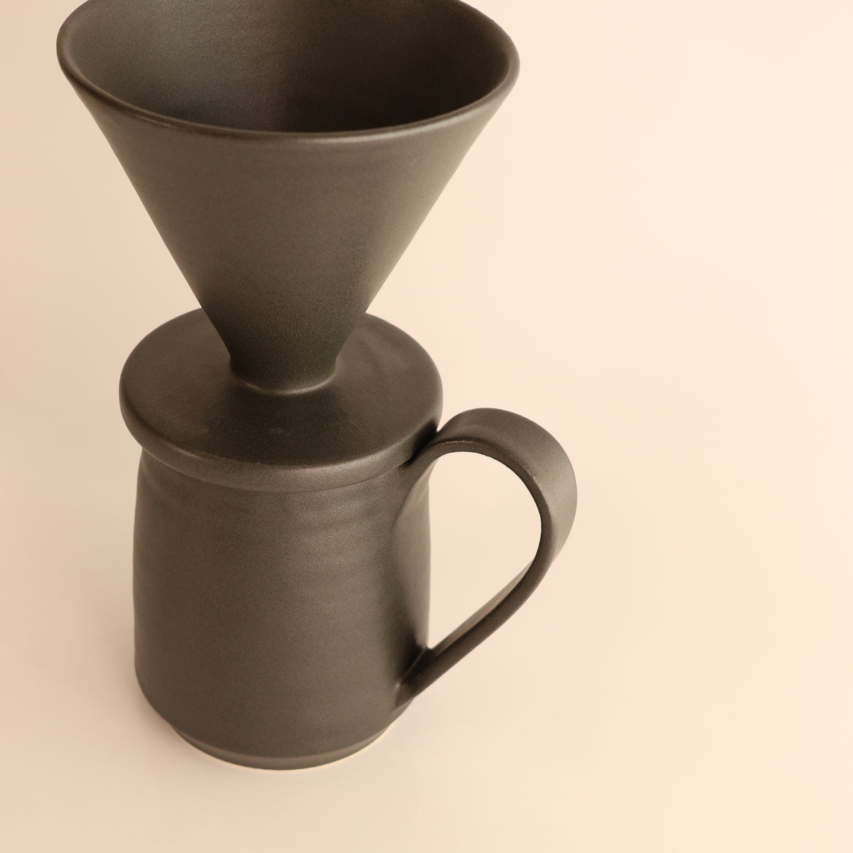 【兵庫県：yoshidapottaryさん】コーヒードリッパーセット大人black 商品画像 4