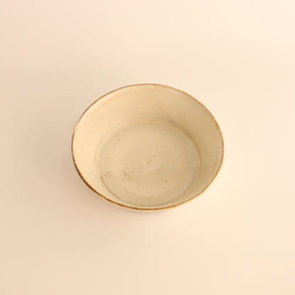 【 丹波立杭焼：俊彦窯さん】泥彩深鉢：白 商品画像 5