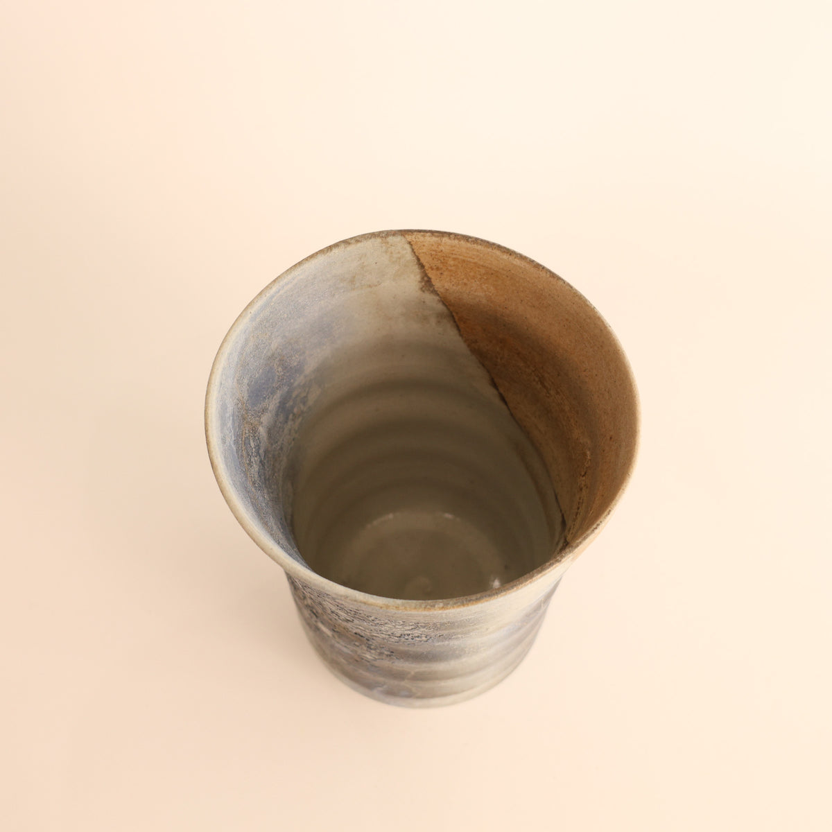 【笠間焼：あじさい工房さん】焼酎カップ燻し銀彩 商品画像 5