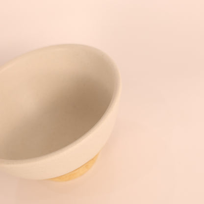 【益子焼：根古屋製陶さん】茶碗白/茶 商品画像 4