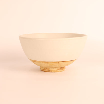 【益子焼：根古屋製陶さん】丼白/茶 商品画像