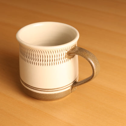 【小石原焼：カネハ窯】 マグカップ飛鉋緑 商品画像 4