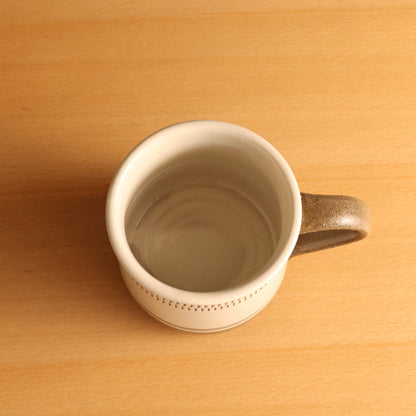 【小石原焼：カネハ窯】 マグカップ飛鉋緑 商品画像 5