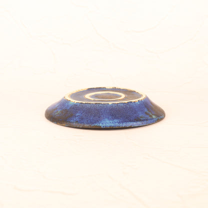【常滑焼：わたなべ陶器】小皿青 商品画像 6